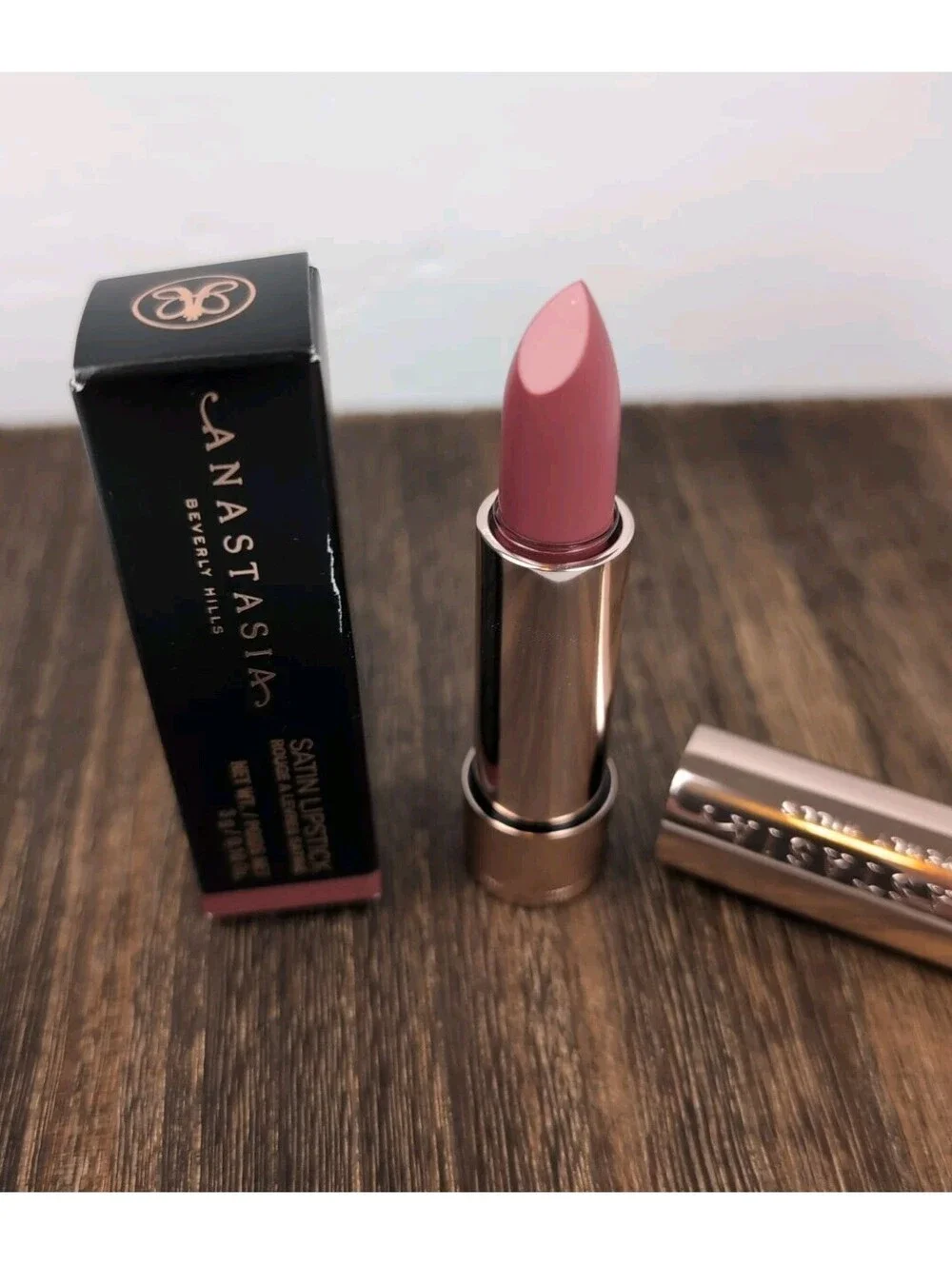 Anastasia Beverly Hills Matte & Satin Lipstick Rose Dream Full Size .10 Oz